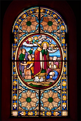 Baie 6 : saint Denis céphalophore. © Yves Sancey / Région Bourgogne-Franche-Comté, Inventaire du patrimoine - 1996