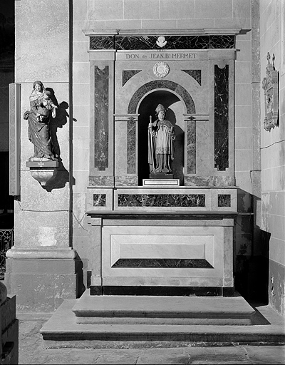 L'autel retable sud. © Yves Sancey / Région Bourgogne-Franche-Comté, Inventaire du patrimoine - 1996