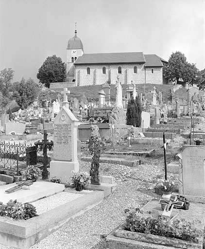 Face sud vue depuis le cimetière. © Yves Sancey / Région Bourgogne-Franche-Comté, Inventaire du patrimoine - 1996