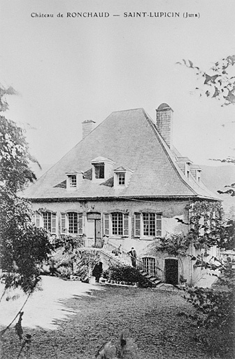 Façade principale du château de Ronchaud. © Jérôme  Mongreville (reproduction) / Région Bourgogne-Franche-Comté, Inventaire du patrimoine - 1996