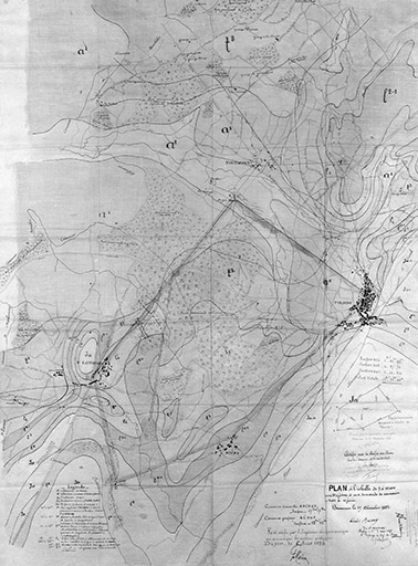 Plan à l'échelle de 1 : 10 000 pour être joint à ma demande de concession en date de ce jour. © Jérôme Mongreville / Région Bourgogne-Franche-Comté, Inventaire du patrimoine - 1996 Plan à l'échelle de 1 : 10 000 pour être joint à ma demande de concession en date de ce jour. © Jérôme Mongreville / Région Bourgogne-Franche-Comté, Inventaire du patrimoine - 1996