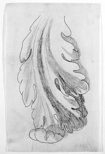 Modèle d'ornement végétal. © Yves Sancey / Région Bourgogne-Franche-Comté, Inventaire du patrimoine - 1996