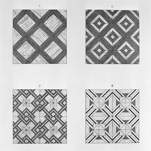 [Fabrique Gay : modèles de parquets]. © Yves Sancey / Région Bourgogne-Franche-Comté, Inventaire du patrimoine - 1997