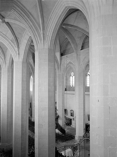Elévation nord-ouest de la nef depuis la coursière basse. © Jérôme Mongreville / Région Bourgogne-Franche-Comté, Inventaire du patrimoine - 1997