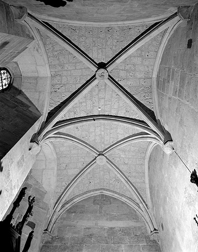 Voûtes de l'ancienne sacristie. © Jérôme Mongreville / Région Bourgogne-Franche-Comté, Inventaire du patrimoine - 1997