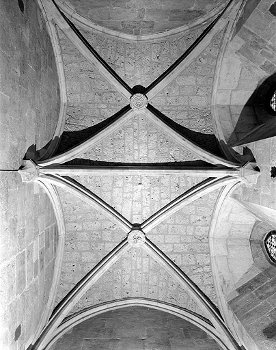 Voûtes de l'ancienne sacristie. © Jérôme Mongreville / Région Bourgogne-Franche-Comté, Inventaire du patrimoine - 1997