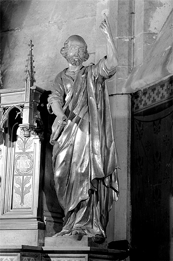 Saint Pierre, vu de face. © Jérôme Mongreville / Région Bourgogne-Franche-Comté, Inventaire du patrimoine - 1997