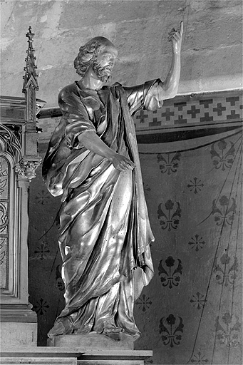 Saint Pierre, vu de trois quarts. © Jérôme Mongreville / Région Bourgogne-Franche-Comté, Inventaire du patrimoine - 1997