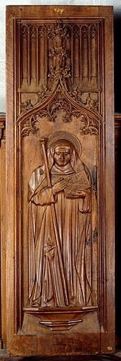 Le panneau de gauche. © Jérôme Mongreville / Région Bourgogne-Franche-Comté, Inventaire du patrimoine - 1998