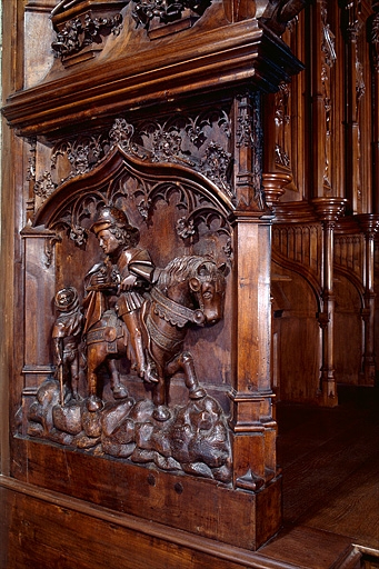 Deuxième jouée haute : La Charité de saint Martin. © Jérôme Mongreville / Région Bourgogne-Franche-Comté, Inventaire du patrimoine - 1998