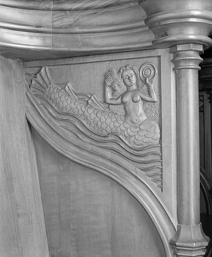 Parclose à droite de la neuvième stalle haute. © Jérôme Mongreville / Région Bourgogne-Franche-Comté, Inventaire du patrimoine - 1998