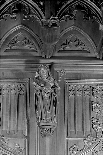 La cinquième statuette interdorsale. © Jérôme Mongreville / Région Bourgogne-Franche-Comté, Inventaire du patrimoine - 1998