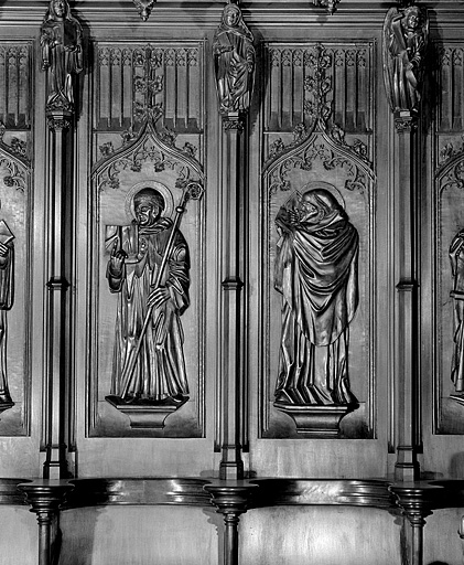 Les treizième et quatorzième panneaux. © Jérôme Mongreville / Région Bourgogne-Franche-Comté, Inventaire du patrimoine - 1998