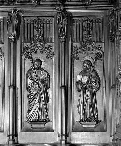 Les vingt et unième et vingt-deuxième panneaux. © Jérôme Mongreville / Région Bourgogne-Franche-Comté, Inventaire du patrimoine - 1998