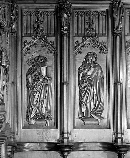Les premier et deuxième panneaux. © Jérôme Mongreville / Région Bourgogne-Franche-Comté, Inventaire du patrimoine - 1998