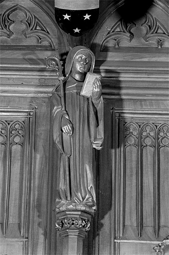 Vue de la troisième statuette interdorsale. © Jérôme Mongreville / Région Bourgogne-Franche-Comté, Inventaire du patrimoine - 1998