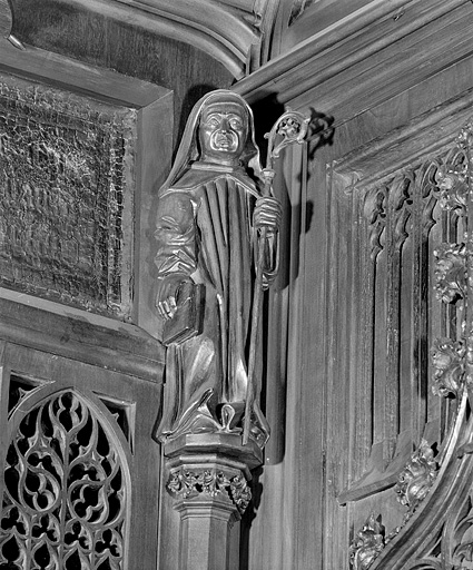 Vue de la vingt-troisième statuette interdorsale. © Jérôme Mongreville / Région Bourgogne-Franche-Comté, Inventaire du patrimoine - 1998