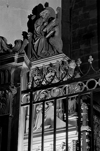 Première jouée haute : saint Jean et ange de l'Annonciation. © Jérôme Mongreville / Région Bourgogne-Franche-Comté, Inventaire du patrimoine - 1998