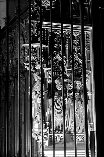 Première jouée haute : saint Claude et saint André. © Jérôme Mongreville / Région Bourgogne-Franche-Comté, Inventaire du patrimoine - 1998