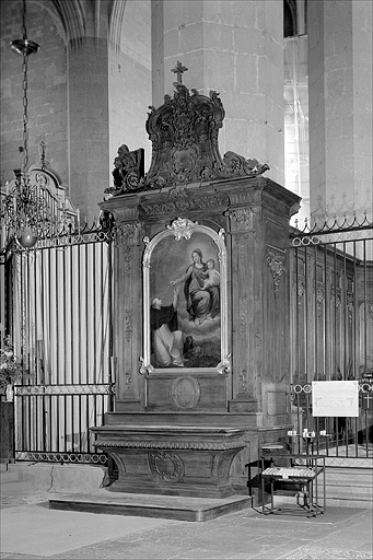 Vue générale de l'autel latéral sud. © Jérôme Mongreville / Région Bourgogne-Franche-Comté, Inventaire du patrimoine - 1999 Vue générale de l'autel latéral sud. © Jérôme Mongreville / Région Bourgogne-Franche-Comté, Inventaire du patrimoine - 1999
