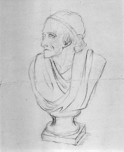 Buste de Voltaire, d'après une sculpture de Jean-Antoine Houdon. © Jérôme Mongreville / Région Bourgogne-Franche-Comté, Inventaire du patrimoine - 2000