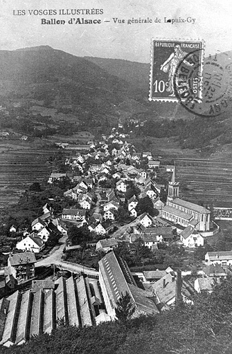 Les Vosges illustrées. Ballon d'Alsace - Vue générale de Lepuix-Gy. © Jérôme  Mongreville (reproduction) / Région Bourgogne-Franche-Comté, Inventaire du patrimoine - 2001