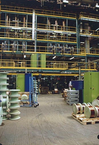 Elévation intérieure de l'atelier d'émaillage. © Yves Sancey / Région Bourgogne-Franche-Comté, Inventaire du patrimoine - 2001