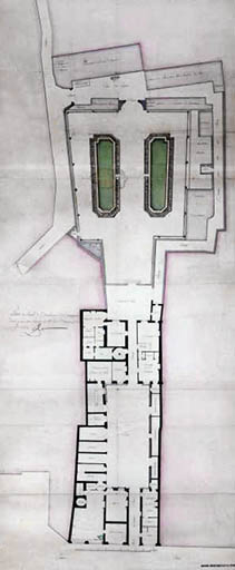 Plan du rez-de-chaussée. © Jérôme Mongreville, Charles-François Longin / Région Bourgogne-Franche-Comté, Inventaire du patrimoine - 2002