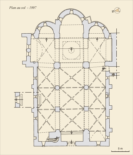 Plan au sol. © André Céréza / Région Bourgogne-Franche-Comté, Inventaire du patrimoine - 2002