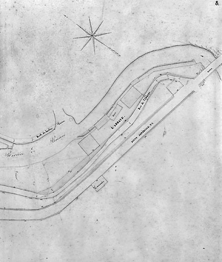 Morez. Plan d'alignements [8e division : partie droite], 1845-1859. © Yves Sancey / Région Bourgogne-Franche-Comté, Inventaire du patrimoine - 2002