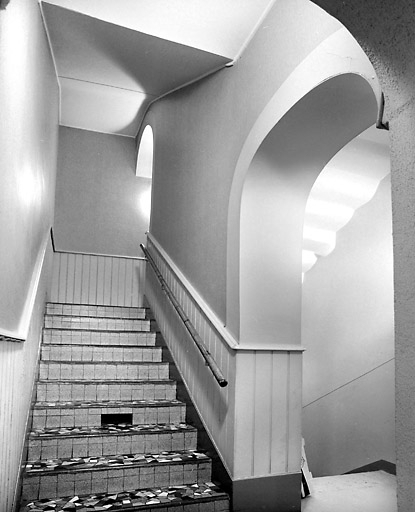Escalier. © Yves Sancey / Région Bourgogne-Franche-Comté, Inventaire du patrimoine - 2003