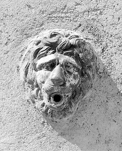 Bâtiment 3 rue Etienne Dolet : mufle de lion du point d'eau. © Yves Sancey / Région Bourgogne-Franche-Comté, Inventaire du patrimoine - 2003