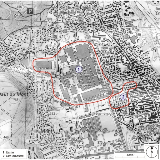 Carte de localisation des oeuvres étudiées. © André Céréza / Région Bourgogne-Franche-Comté, Inventaire du patrimoine - 2003