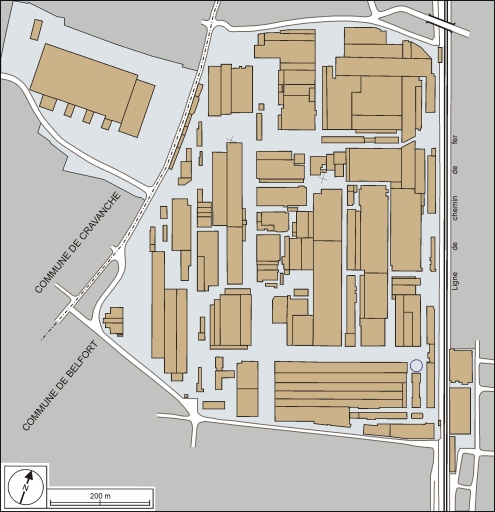 Plan-masse en 2000. © André Céréza / Région Bourgogne-Franche-Comté, Inventaire du patrimoine - 2003