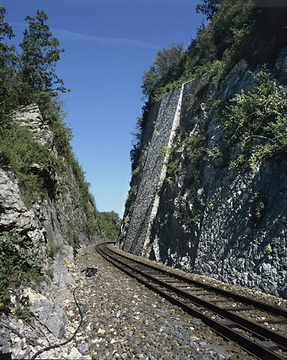 Vue d'ensemble, depuis le côté La Cluse (sud-ouest). © Yves Sancey / Région Bourgogne-Franche-Comté, Inventaire du patrimoine - 2005