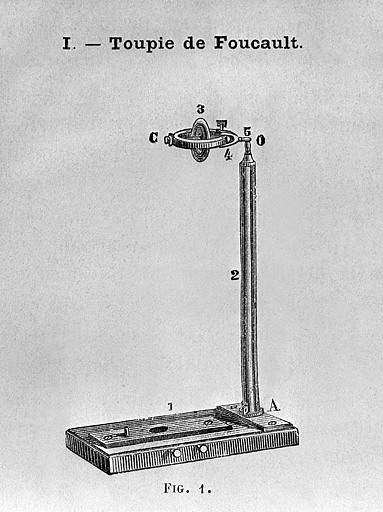 [Montage du stréphoscope :] I - Toupie de Foucault, 1883. © Yves Sancey / Région Bourgogne-Franche-Comté, Inventaire du patrimoine - 2005