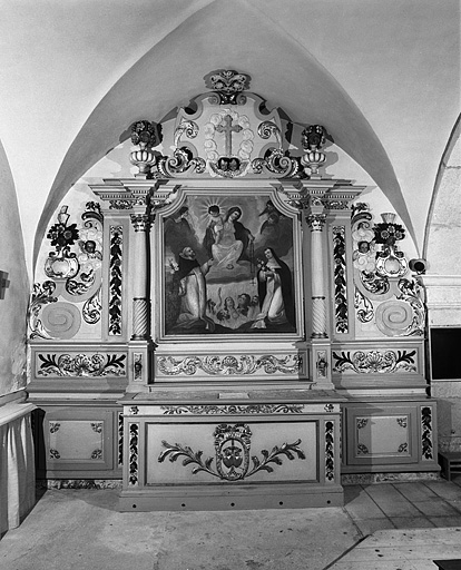 Vue d'ensemble de l'autel secondaire nord. © Yves Sancey / Région Bourgogne-Franche-Comté, Inventaire du patrimoine - 2005