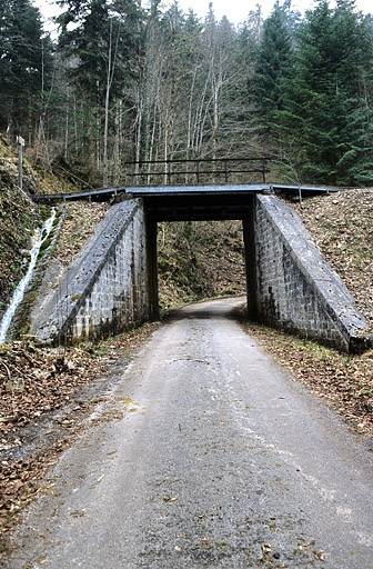 Pont, depuis la route côté vallée. © Yves Sancey / Région Bourgogne-Franche-Comté, Inventaire du patrimoine - 2005