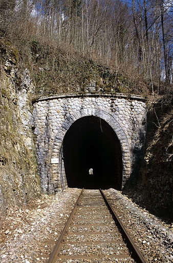 Tunnel du Grépillon : tête côté La Cluse (sud). © Yves Sancey / Région Bourgogne-Franche-Comté, Inventaire du patrimoine - 2005
