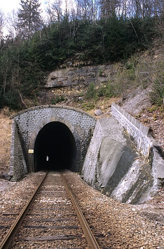 Tunnel des Frettes : tête côté Andelot-en-Montagne (nord). © Yves Sancey / Région Bourgogne-Franche-Comté, Inventaire du patrimoine - 2005