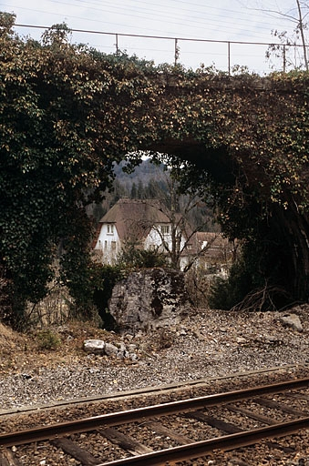 Pont du tacot : arche en plein-cintre. © Yves Sancey / Région Bourgogne-Franche-Comté, Inventaire du patrimoine - 2005