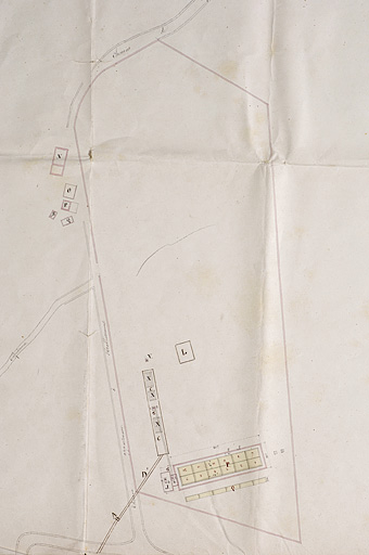 Plan à l'appui de la demande en permission d'exploiter la mine de sel de Gouhenans par MM. Grillet, Parmentier et Cie. © Jérôme Mongreville / Région Bourgogne-Franche-Comté, Inventaire du patrimoine - 2005 Plan à l'appui de la demande en permission d'exploiter la mine de sel de Gouhenans par MM. Grillet, Parmentier et Cie. © Jérôme Mongreville / Région Bourgogne-Franche-Comté, Inventaire du patrimoine - 2005