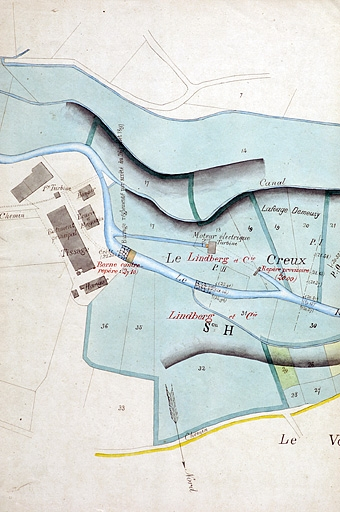 Plan et détails [Plan-masse et de situation du tissage Lindsberg]. © Jérôme Mongreville / Région Bourgogne-Franche-Comté, Inventaire du patrimoine - 2005