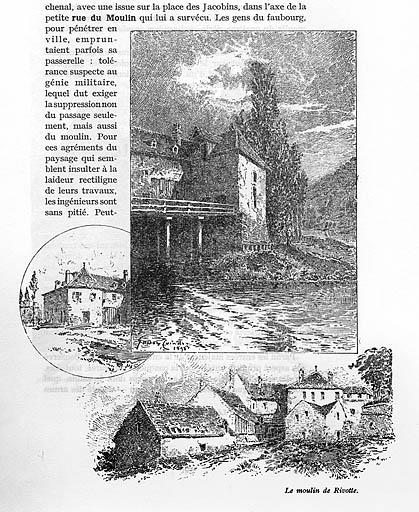 Le moulin de Rivotte [restitution], 1898. © Yves Sancey / Région Bourgogne-Franche-Comté, Inventaire du patrimoine - 2006
