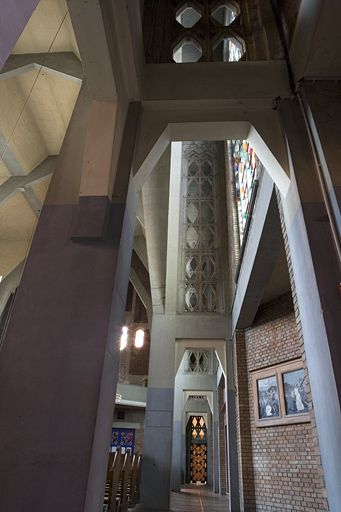 Déambulatoire : détail du décor. © Yves Sancey / Région Bourgogne-Franche-Comté, Inventaire du patrimoine - 2006