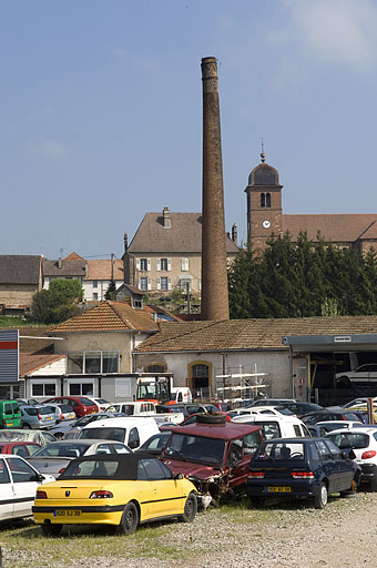 La chaufferie et la cheminée. © Jérôme Mongreville / Région Bourgogne-Franche-Comté, Inventaire du patrimoine - 2006