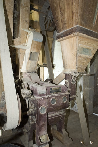 Brosse à blé Lhuillier (1er étage). © Jérôme Mongreville / Région Bourgogne-Franche-Comté, Inventaire du patrimoine - 2006