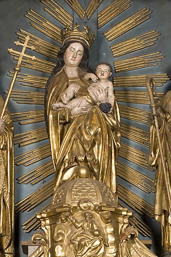 Vierge à l'Enfant, vue de face. © Jérôme Mongreville / Région Bourgogne-Franche-Comté, Inventaire du patrimoine - 2007