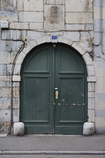 Détail du portail d'entrée. © Yves Sancey / Région Bourgogne-Franche-Comté, Inventaire du patrimoine - 2007
