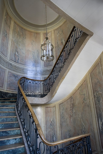 Détail de la cage d'escalier. © Yves Sancey / Région Bourgogne-Franche-Comté, Inventaire du patrimoine - 2007